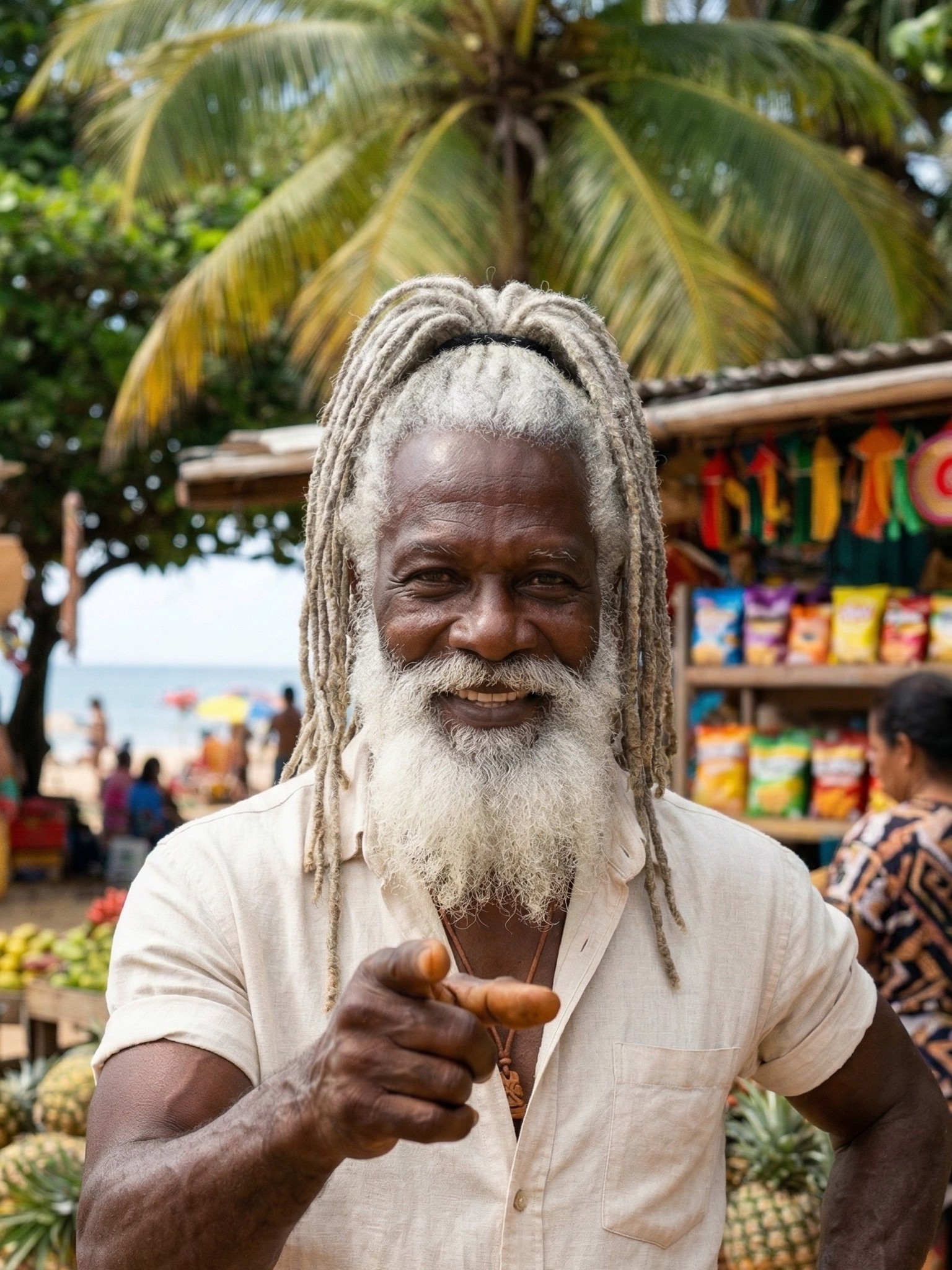 El Abuelo con comida real del mercado